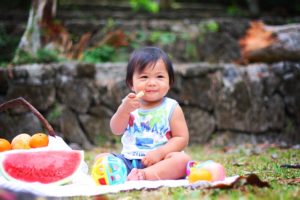 picnic, food, baby, outside