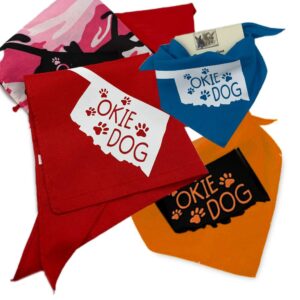 dog scarf, Oklahoma Made Dog Bandana