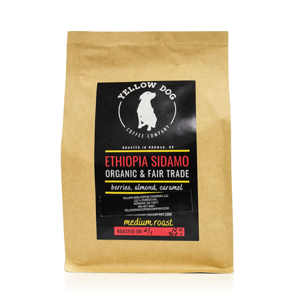 Ethiopia Medium Roast, Roasted Coffee Beans, Oklahoma Made Coffee