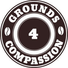 grounds 4 compassion, vendor, coffee, logo