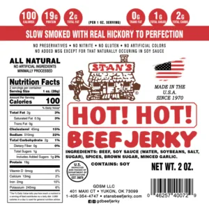Stan’s Beef Jerky – Hot! Hot!