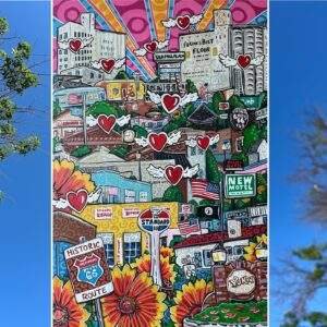 Clint Stone Postcard - Route 66 - Yukon, OK by Clint Stone