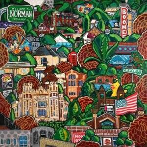 Clint Stone Postcard - Welcome to Norman