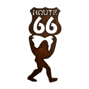 Big foot route 66 Metal Ornament