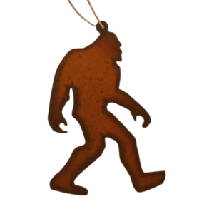 Bigfoot Yeti Rustic Sasquatch Rustic Metal Ornament