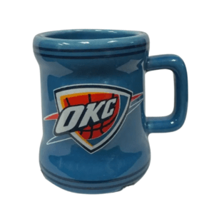 Oklahoma City Thunder Shot Glasses - S1 Ceramic Blue Mini