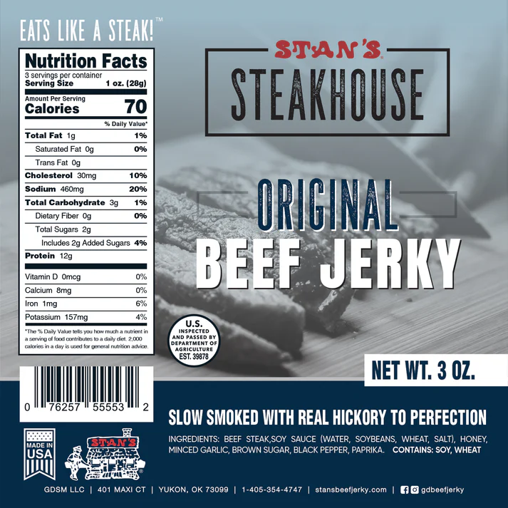 Stan’s Beef Jerky – Original Stan's Beef Jerky – Original