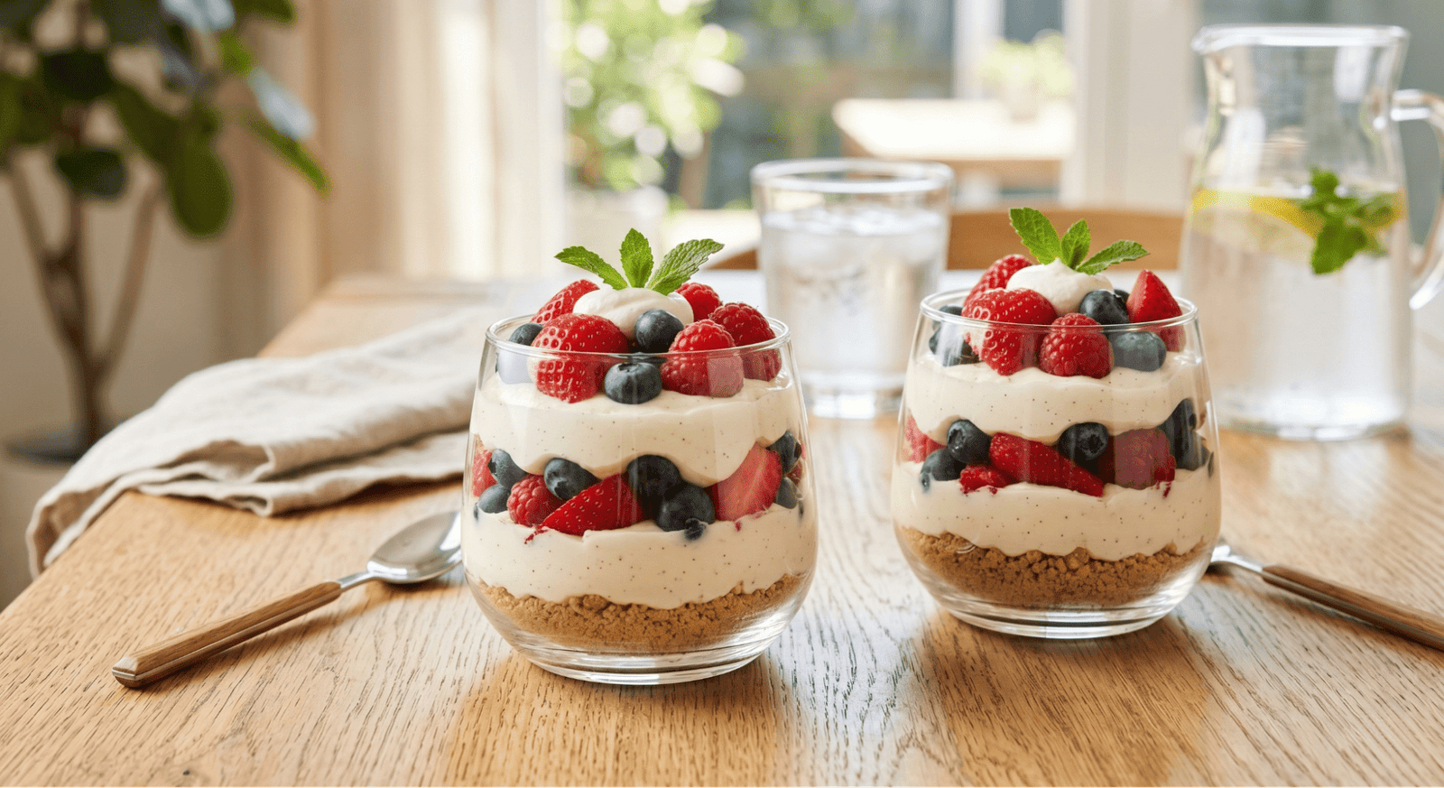 No-Bake Cheesecake Parfaits