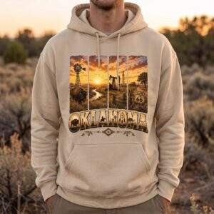 oklahoma Sunrise Hoodie_Sand