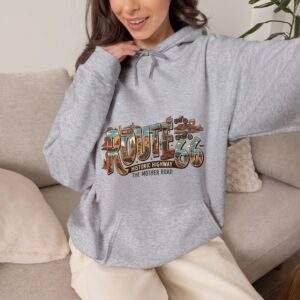 Route 66 - Hoodie (Gray)