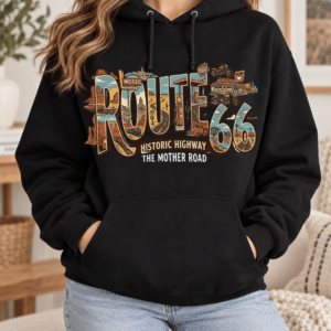 Historic Highway Route 66 Hoodie