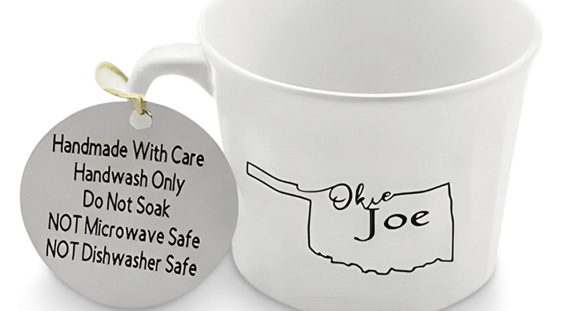 Okie Joe Mug and Soup Bowl - White