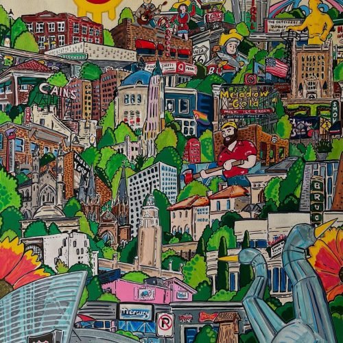 Clint Stone Postcard - Tulsa Capital of Route 66