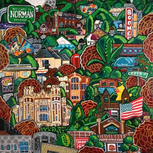 Clint Stone Postcard - Welcome to Norman