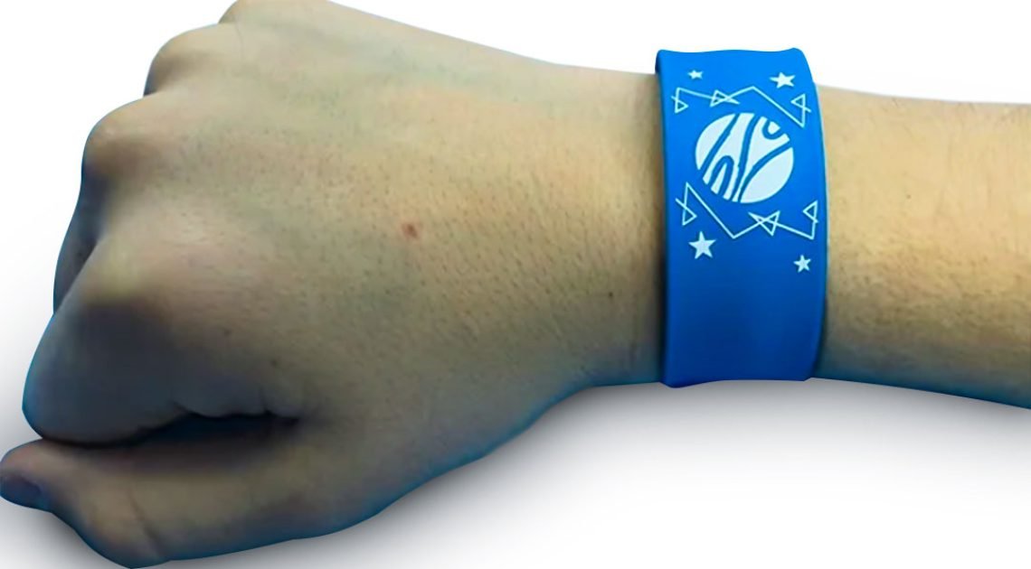 Hatsune Miku Wristworld Blue Band