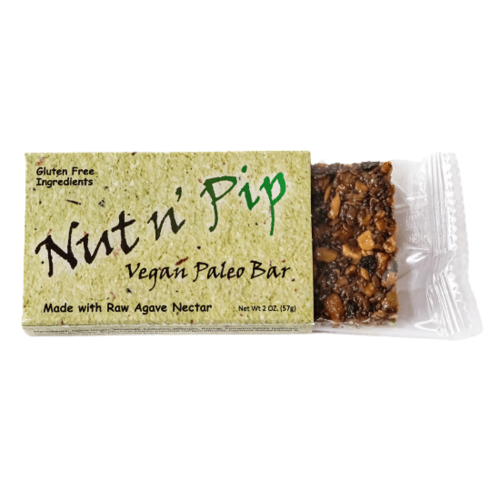 Paleo bar, Paleo granola bar, paleo chewy granola bars, snack bar, Nut N' Pip