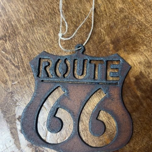 Rustic Route 66 Charm/Ornament
