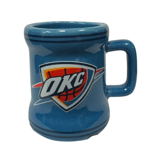 Oklahoma City Thunder Shot Glasses - S1 Ceramic Blue Mini