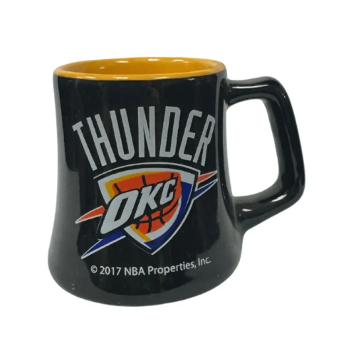 Oklahoma City Thunder Shot Glasses - S2 Ceramic Black Mini