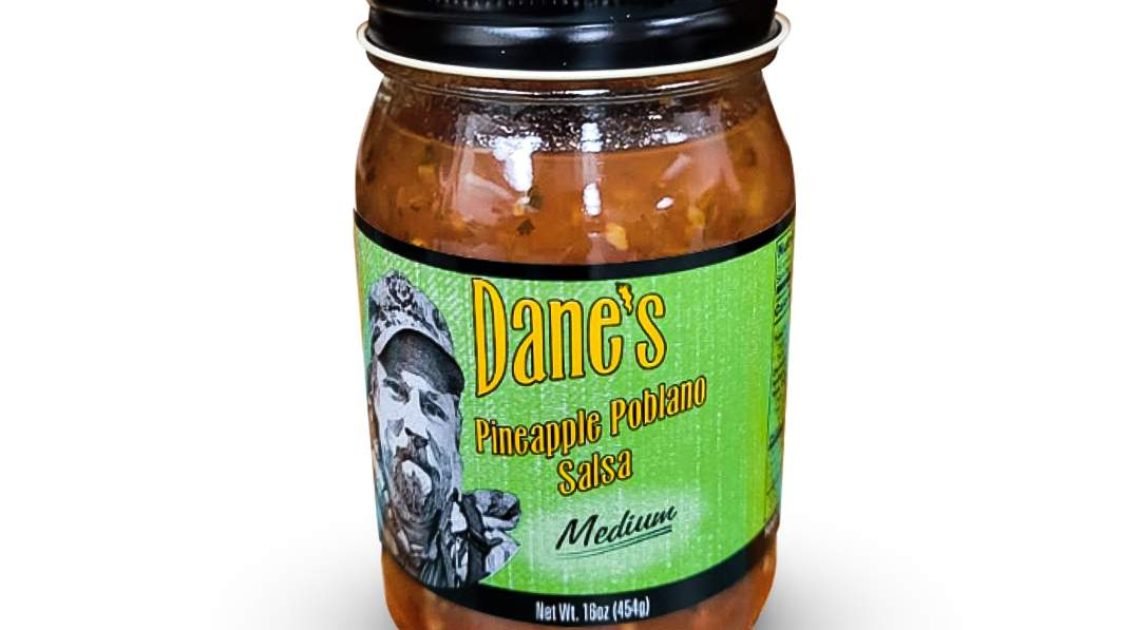 Dane's Pineapple Poblano Salsa Medium