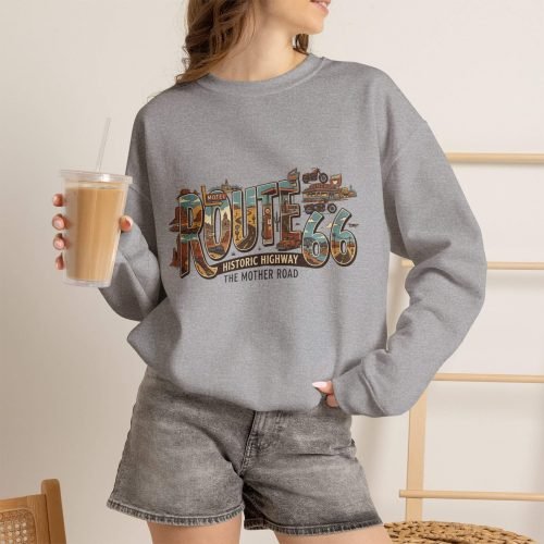 Route 66 - Sweatshirt (Gray)