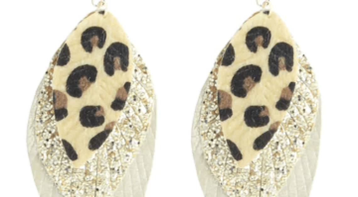 Glitter 3 Layered Earrings