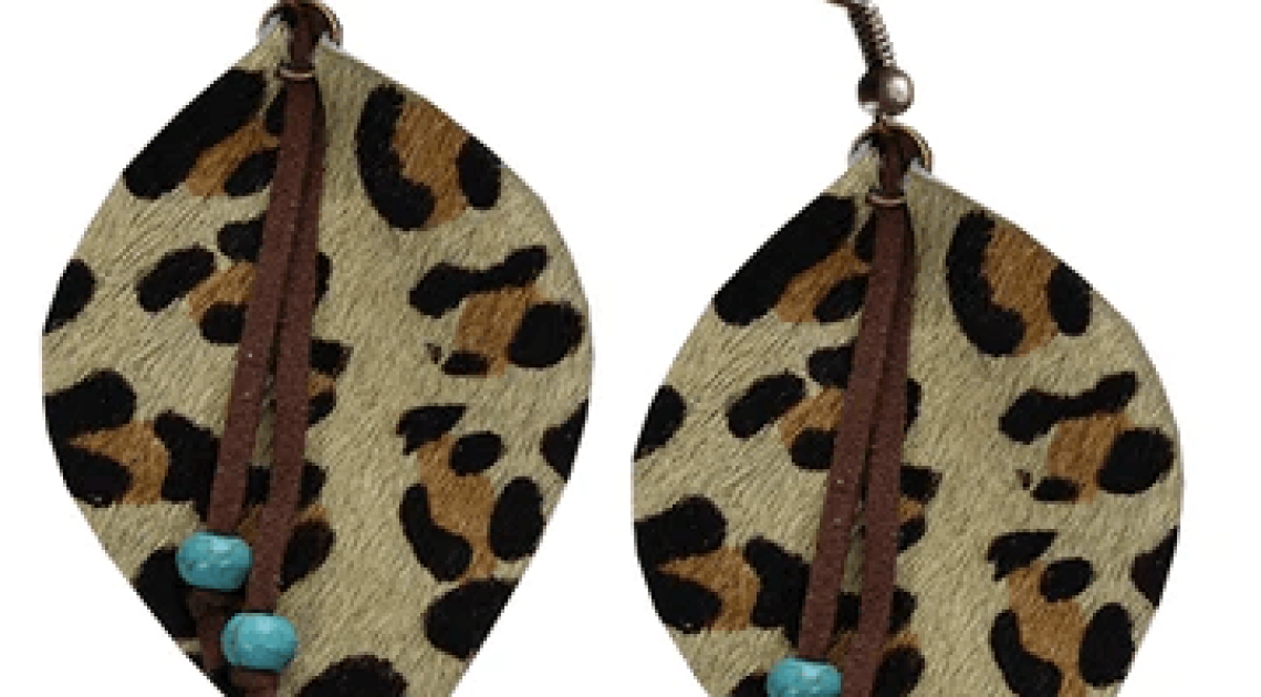 Leopard Hide Earrings